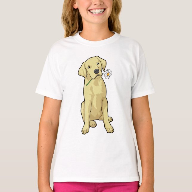 Labrador Daisy T-Shirt (Vorderseite)