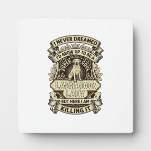 Labrador-Dame-Hund-Kronenschild_1 Fotoplatte