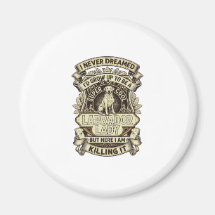 Labrador-Dame-Hund-Kronenschild_1 Magnet