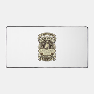 Labrador-Dame-Hund-Kronenschild_1 Schreibtischunterlage