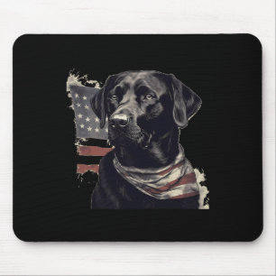 Labrador der amerikanischen Flagge Eigentümer des Mousepad