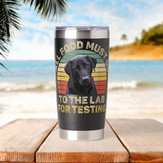 Labrador Design Alle Lebensmittel Müssen Zur Labor Thermobecher