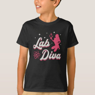 Labrador Diva Laboratory Technician Science Labrad T-Shirt