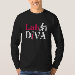 Labrador Diva Labrador Tech Chemist Laboratoriker T-Shirt