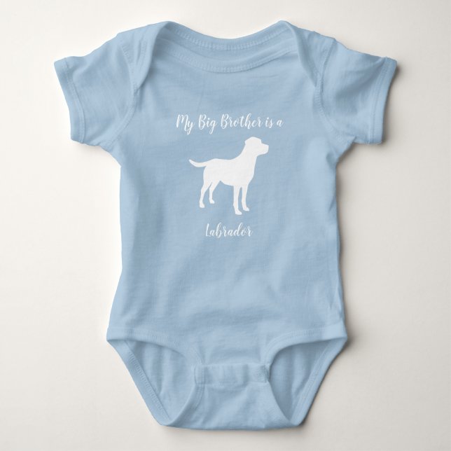 Labrador Dog Baby Dusche Strampler (Vorderseite)