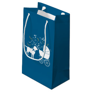 Labrador Dog Baby Shower Blue Boy Labrador Kleine Geschenktüte