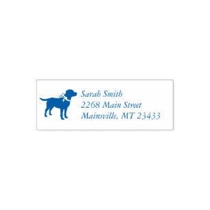 Labrador Dog Baby Shower Blue Boy Labrador Permastempel