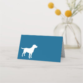 Labrador Dog Baby Shower Blue Boy Labrador Platzkarte