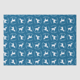 Labrador Dog Baby Shower Blue Boy Labrador Seidenpapier