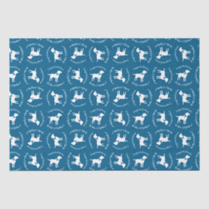 Labrador Dog Baby Shower Blue Boy Labrador Seidenpapier