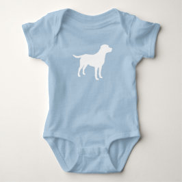 Labrador Dog Baby Shower Blue Boy Labrador Strampler