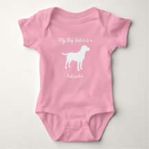 Labrador Dog Baby Shower Girl Labrador Pink