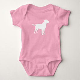 Labrador Dog Baby Shower Girl Labrador Pink Strampler