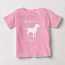 Labrador Dog Baby Shower Girl Labrador Pink