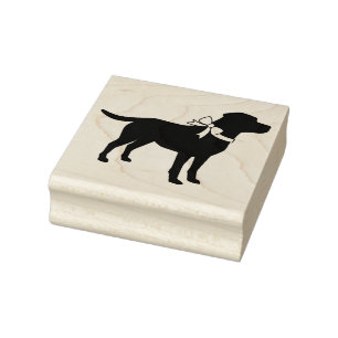 Labrador Dog Black Lab Welppy Gummistempel