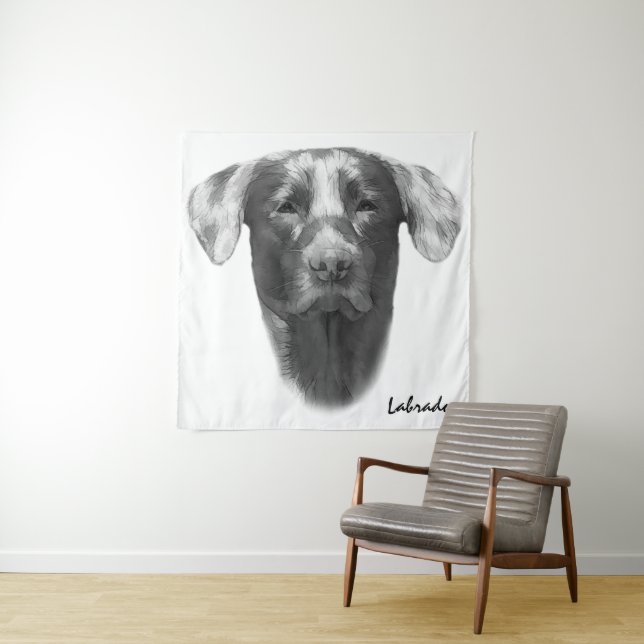 Labrador Dog charmant Wandteppich (Beispiel)