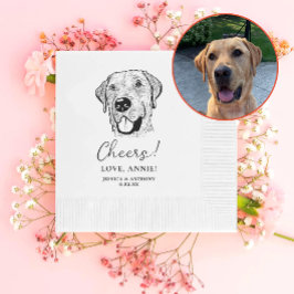 Labrador Dog Personalisiert Cheers Napkins Serviette