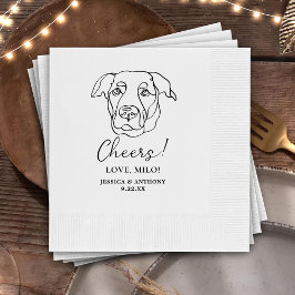 Labrador Dog Personalisiert Cheers Napkins Serviette