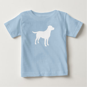 Labrador Dog Puppy Baby Dusche Silhouette T-shirt