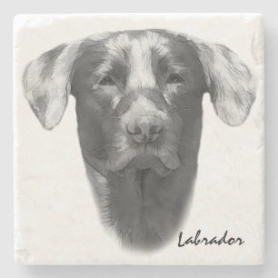 Labrador Dog stylish Steinuntersetzer