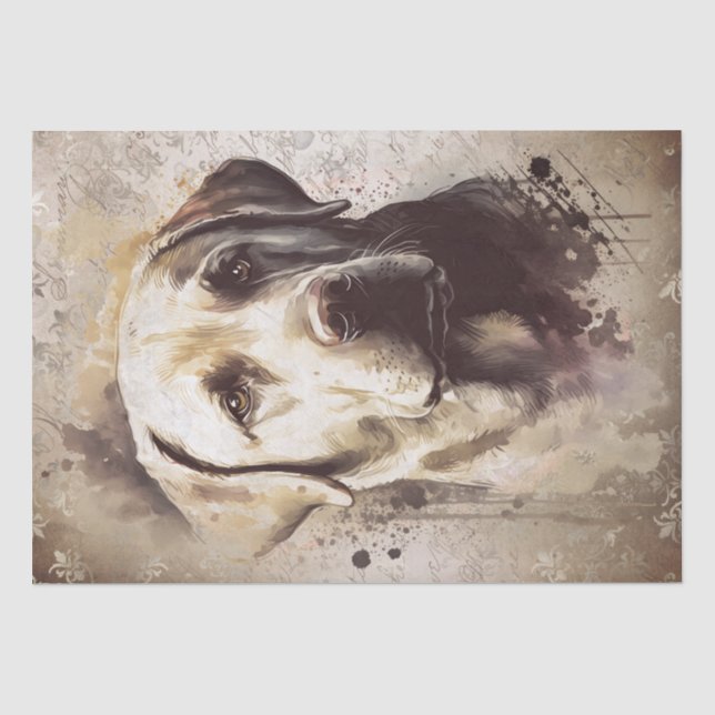 Labrador Dog Watercolor Seidenpapier (Vorderseite)