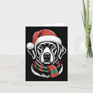 Labrador Dog Xmas Weihnachtsmannmütze für Weihnach Karte