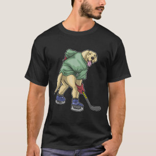 Labrador Eishockey Eishockeystick T-Shirt