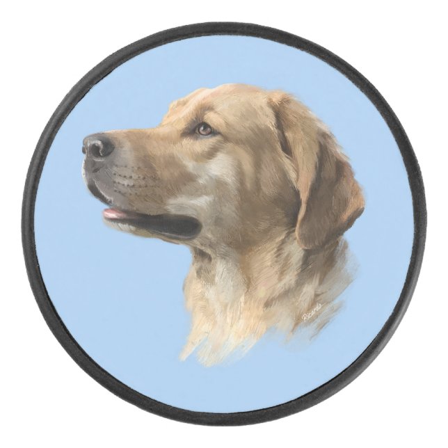 Labrador Eishockey Puck (Vorderseite)