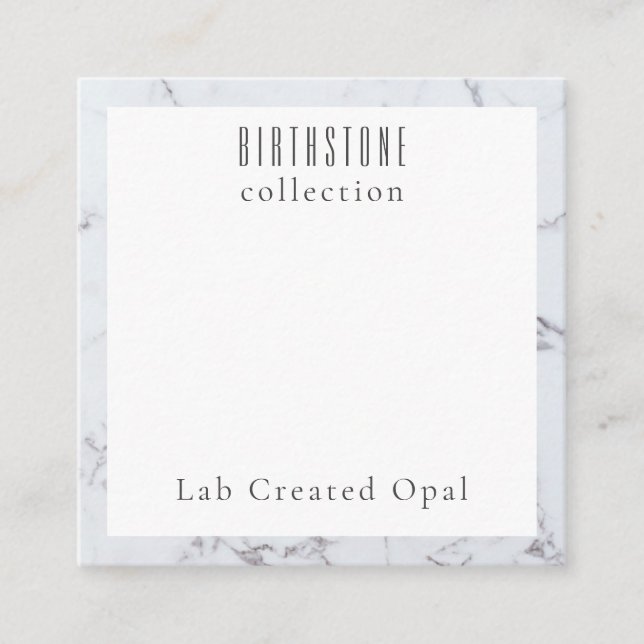 Labrador erstellt Opal Necklace Packaging Card Begleitkarte (Vorderseite)