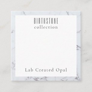 Labrador erstellt Opal Necklace Packaging Card Begleitkarte