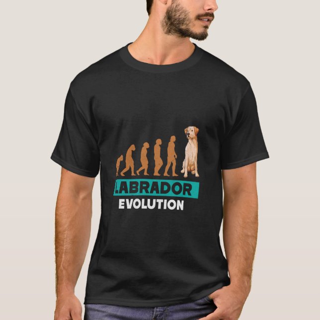 LABRADOR EVOLUTION Labrador Retriever Funny Dow Ow T-Shirt (Vorderseite)