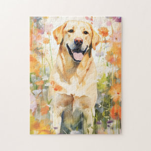 Labrador farbige Aquarellbilder Puzzle