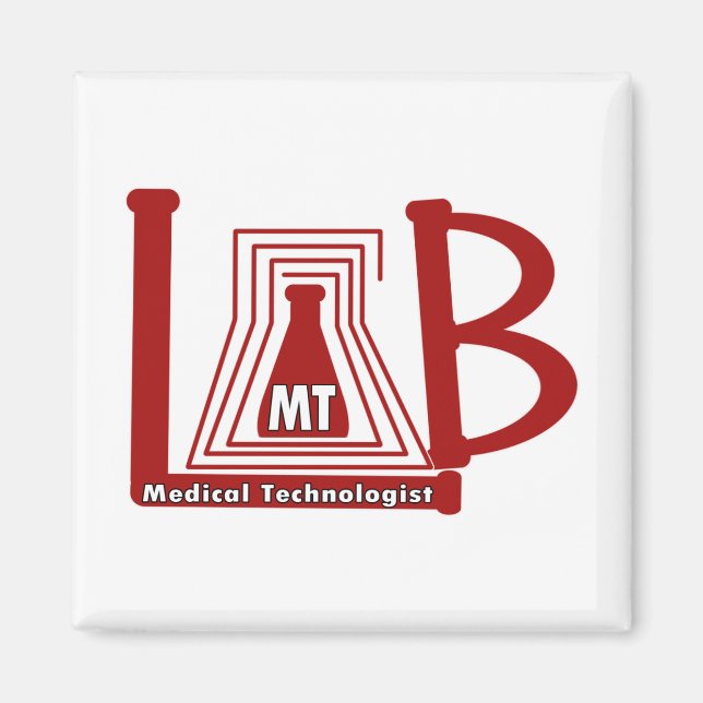 LABRADOR FLASK LOGO MT - MEDIZINTECHNOLOGIST MAGNET (Vorne)