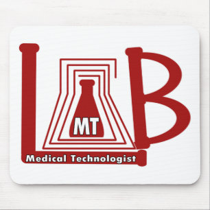 LABRADOR FLASK LOGO MT - MEDIZINTECHNOLOGIST MOUSEPAD