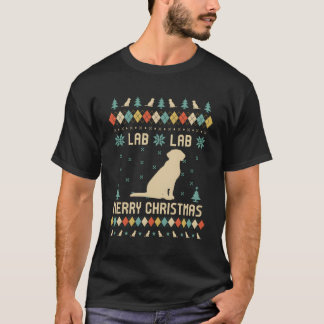 Labrador Funny Ugly Sweater Vintag Retro Für Weihn T-Shirt