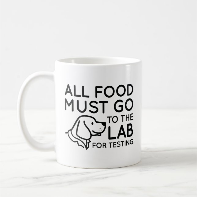 Labrador für die Prüfung Kaffeetasse (Links)