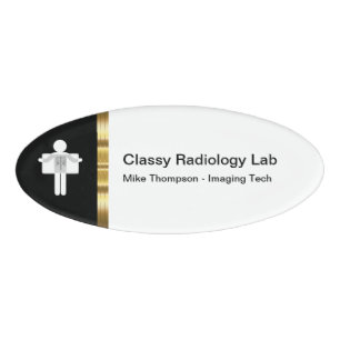 Labrador für klassische Radiologie Namenschild