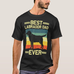 Labrador für Männer Vater schwarzer Lab gelber Lab T-Shirt