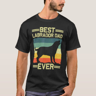 Labrador Für Männer Vater Schwarzer Lab Gelber Lab T-Shirt