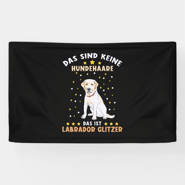 Labrador Glitzer Banner (Horizontal)