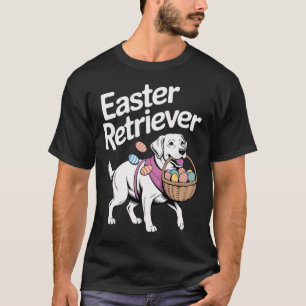 Labrador Golden Retriever Hase Frühling Eier Oster T-Shirt