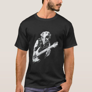 Labrador Golden Retriever Hund. Metal Punk Rock Gi T-Shirt