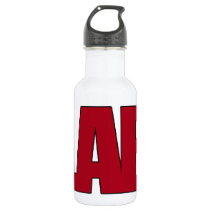 LABRADOR - GROSSES ROTES BOLD-LOGO TRINKFLASCHE