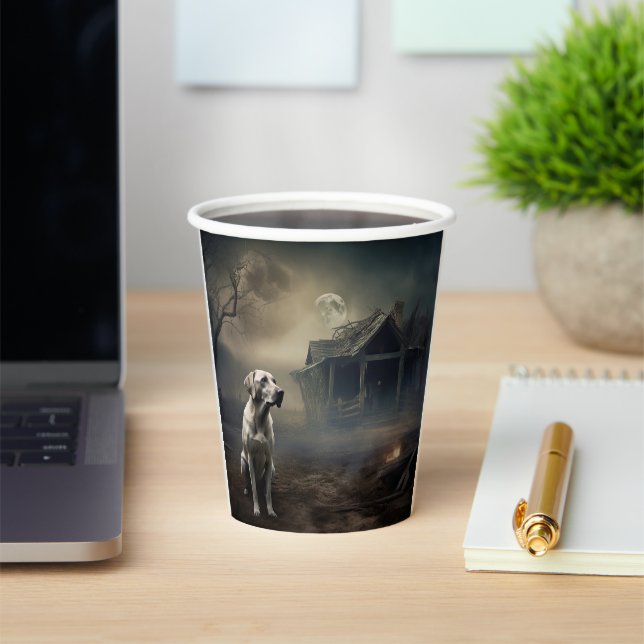 Labrador Halloween Beängstigend Pappbecher (InSitu)