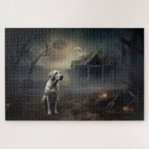 Labrador Halloween Beängstigend Puzzle