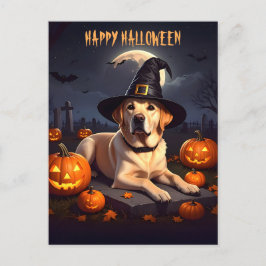 Labrador Halloween Feiertagspostkarte