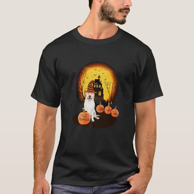 Labrador Halloween For Kids Mom Dad Love Dog T-Shirt (Vorderseite)