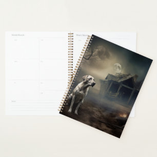 Labrador Halloween Gruselig Planer