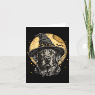 Labrador Halloween Lustig Süßer Hund Schwarzer Lab Karte