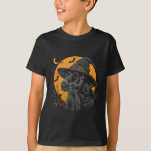 Labrador Halloween Lustiger Süßer Hund Schwarzer L T-Shirt